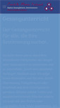 Mobile Screenshot of gesang-unterricht.de